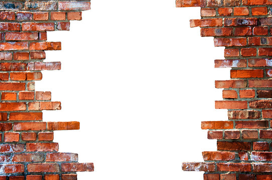 3d Black Broken Brick Wall Background Hole Isolated Stock Photo Picture  And Royalty Free Image Image 66295853