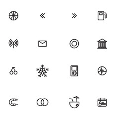 outline icon set vector illustration eps 10