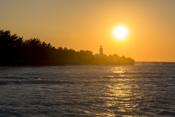 Naklejka premium ザンジバルリゾートの夕日