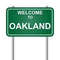 Welcome to Oakland vector
