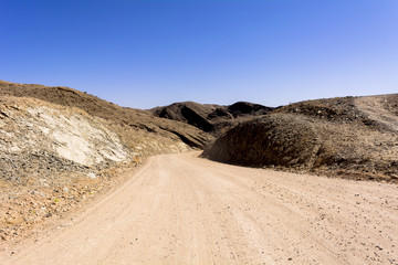 ナミブ砂漠の道路