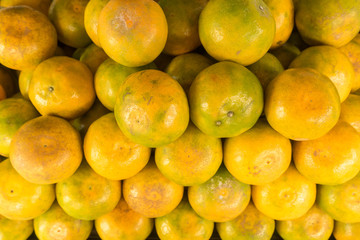 Orange for sale at market stall