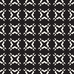 Mosaic geometric seamless pattern. Fashion graphic background design. Modern stylish abstract texture. Monochrome template for prints, textiles, wrapping, wallpaper, website, etc. VECTOR illustration