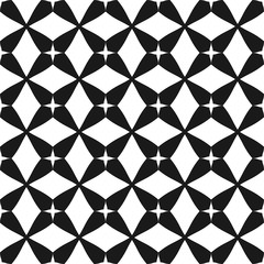 Mosaic geometric seamless pattern. Fashion graphic background design. Modern stylish abstract texture. Monochrome template for prints, textiles, wrapping, wallpaper, website, etc. VECTOR illustration
