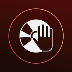 Fototapeta premium CD sheet icon