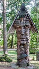 Wooden sculpture. Museum "Forest echoes» (Girios aidas). Druskin