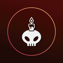 skull candle icon
