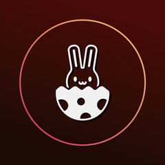 Easter bunny icon