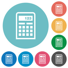 Flat calculator icons