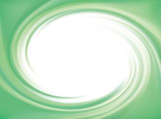 Vector background of bright green swirls