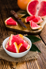 Sliced Grapefruit