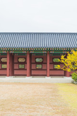 Beautiful and Old Architecture in Gyeongbokgung Palace in Seoul
