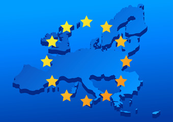 Europe Union map background