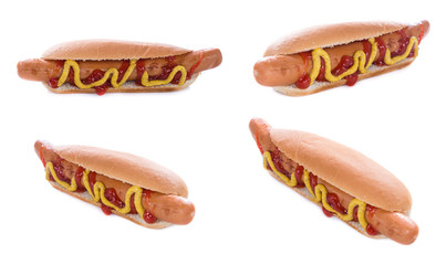Hot Dogs isolated on white