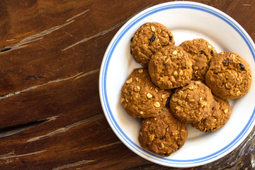 cookie on wood floor  look on top