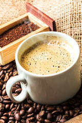 Coffee cup and saucer