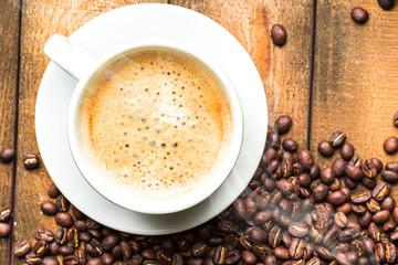 Coffee beans, fresh coffee