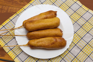 Corn dog to do at home