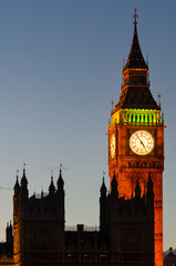 Obraz premium Big Ben Tower and Westminster (London)