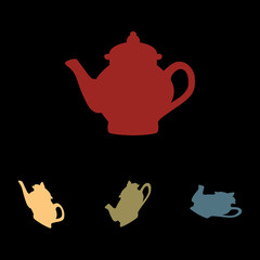 Tea maler icon set