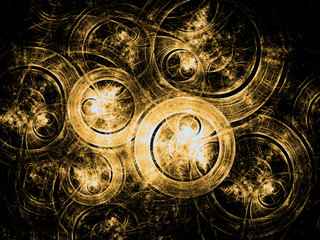 Abstract wallpaper. Abstract fractal. Fractal art background for creative design. Decoration for wallpaper desktop, poster, cover booklet. Abstract texture. Psychedelic. Print for clothes, t-shirt.