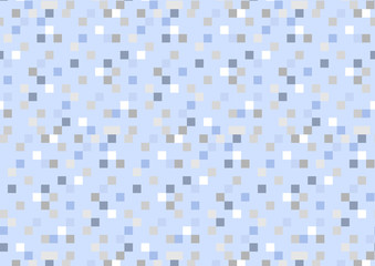 Geometry blue serenity background vector seamless pattern. Endless texture can be used for printing onto fabric and paper or invitation. Pattern swatches included in file.