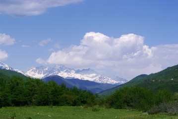 Georgia mountains in summer time