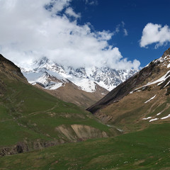 Fototapeta premium Georgia mountains in summer time