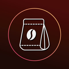 coffee bean bag icon