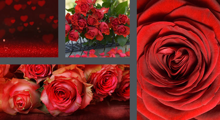 Collage Valentines day