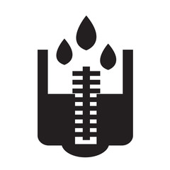 rain meter icon Illustration design