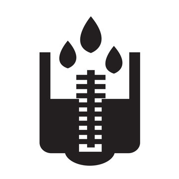 Rain Meter Icon Illustration Design