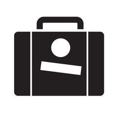Suitcase icon Illustration design