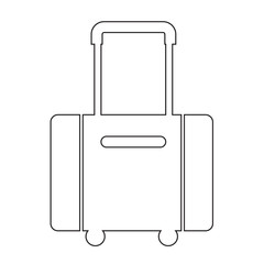 luggage symbol icon Illustration design
