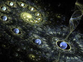 Abstract wallpaper. Abstract fractal. Fractal art background for creative design. Decoration for wallpaper desktop, poster, cover booklet. Abstract texture. Psychedelic. Print for clothes, t-shirt.