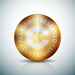 Copyright button icon