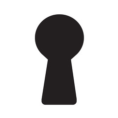 keyhole icon Illustration design