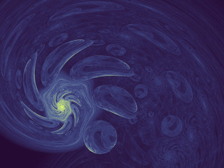 Abstract wallpaper. Abstract fractal. Fractal art background for creative design. Decoration for wallpaper desktop, poster, cover booklet. Abstract texture. Psychedelic. Print for clothes, t-shirt.