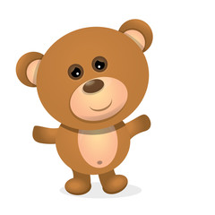 Obraz premium vector Teddy bear isolated on white background. 