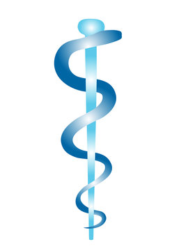 Vector image of the Rod or Staff of Asclepius/
aesculapius associated with medicine and healthcare