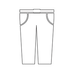 Trousers Icon Illustration sign design