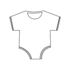 Baby clothing icon Illustration sign design