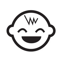 Baby icon Illustration sign design