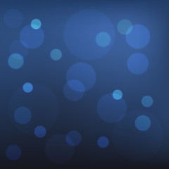 Abstract Blue Bokeh Background. Vector