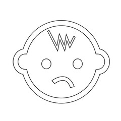 Baby icon Illustration sign design