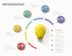 Infographic template. Vector illustration can be used for workflow, layout, daigram