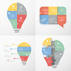 Infographic template for business concept