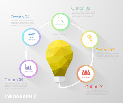 Infographic template. Vector illustration can be used for workflow, layout, daigram