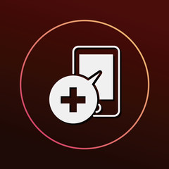 Fototapeta premium emergency call icon