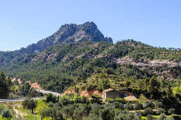 The rocks of Els Ports Natural Park in